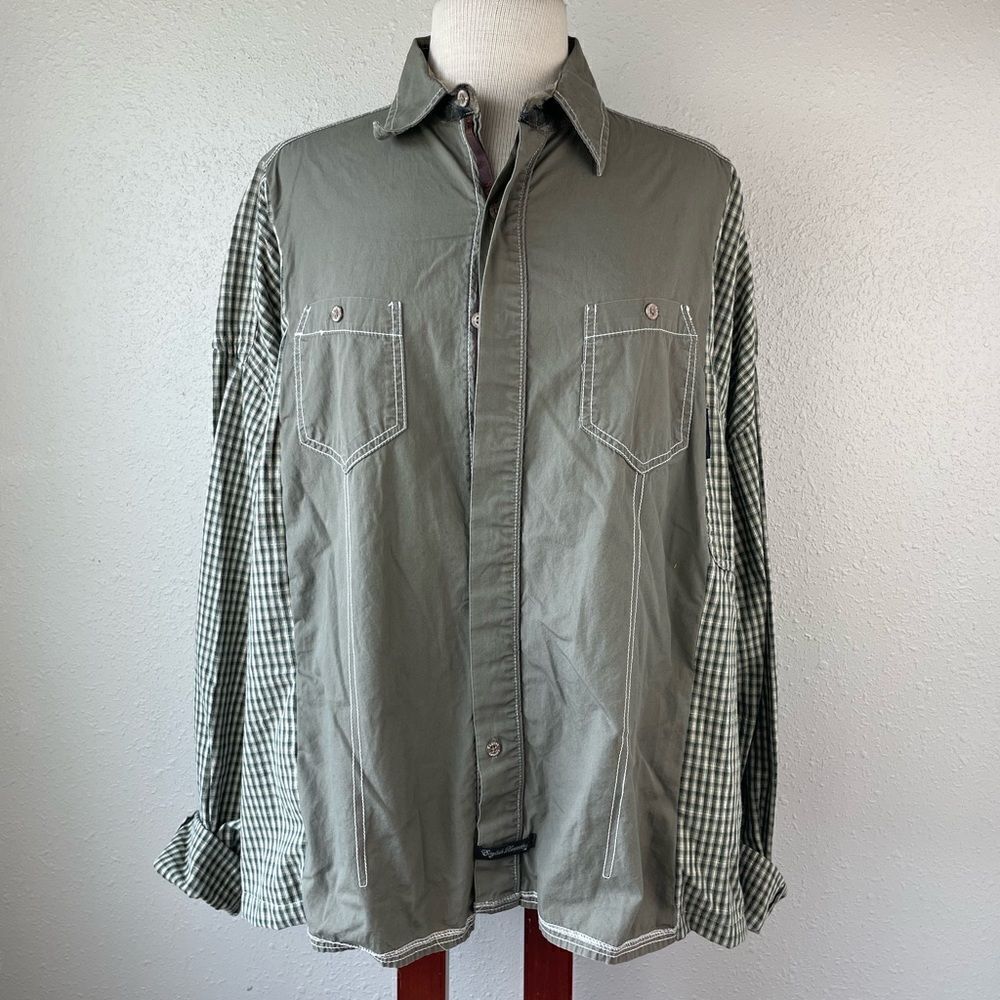 English Laundry/Columbia Button Down Shirt Size L EUC